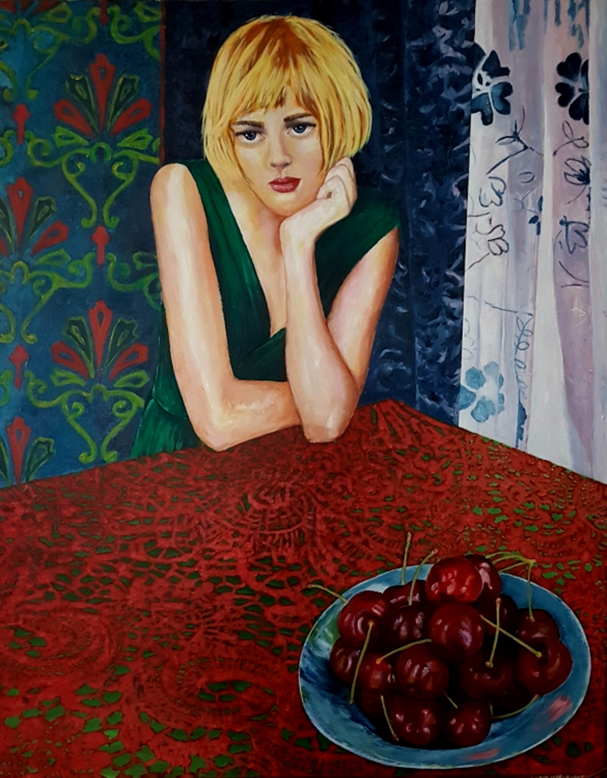 She can t always get what she wants, 2018 Acryl, Vinyl auf Lwd 150x120cm-3