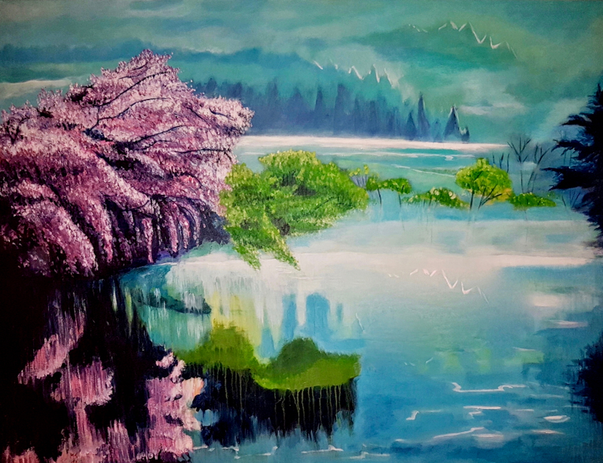 waiting, 2019, Acryl auf Lwd 100x130cm-3