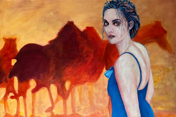 Wild Horses Acryl auf Leinwand 90x110