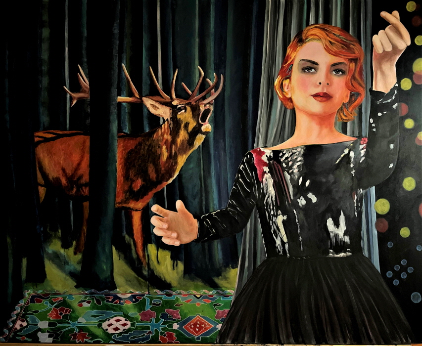 under pressure   2021  Acryl auf lwd  160x200cm