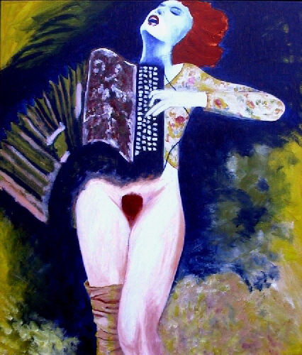 Bandoneon 2001 Acryl-Lwd 140x120cm