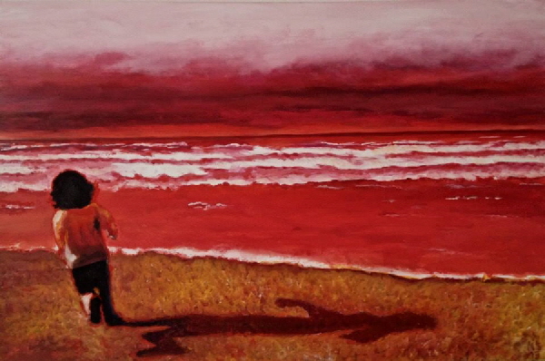 Lauf 2014  Acryl-Vinyl-Lwd 60x90cm