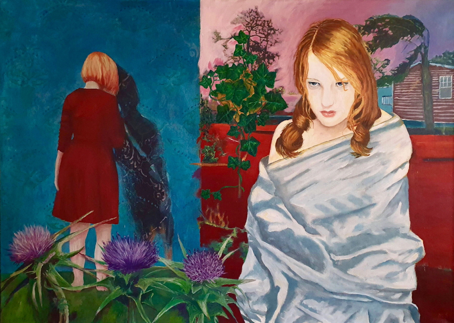DEAD END 2018 100x140cm Acryl Vinyl Lwd1