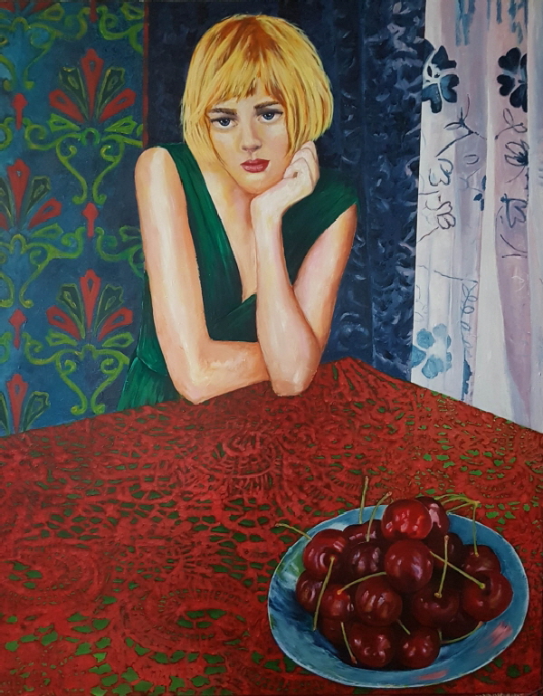 She can t always get what she wants, 2018 Acryl, Vinyl auf Lwd 150x120cm