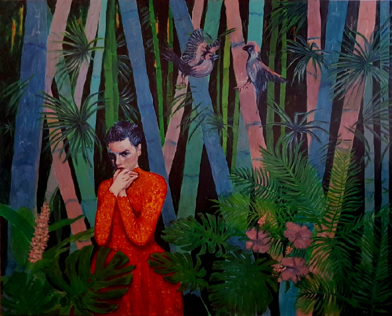 Bambus 2019 Acryl auf Lwd 120 x 150 cm