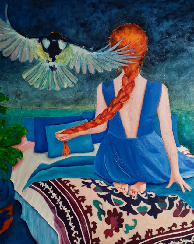 Time is on my side, 2021, Öl auf Leinwand 150x120 cm