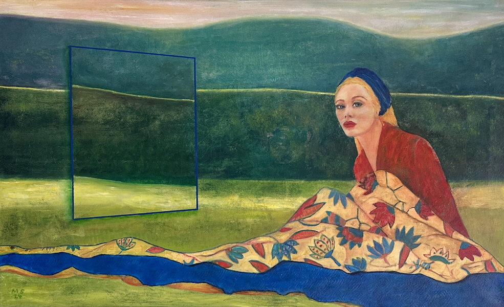 There Is A Place 2024  Oel auf Leinwand 90x150cm
