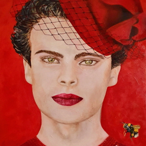 The moment they have been waiting for, 2020, 130 x 90 cm, Oel a